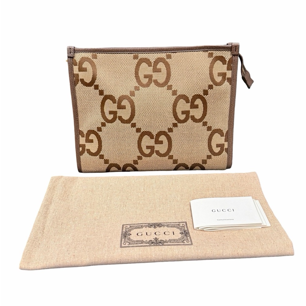 NEW Gucci Jumbo GG Clutch/Pouch